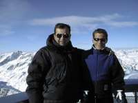 With the son Cyril in Austrian Alps