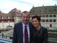 Se svou francouzskou asistentkou Clarisse Goussaud ve Strasbourgu 2006