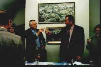 With president Vaclav Klaus (Vesmir Awards, 1997)