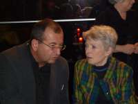 With an actress Jana Stepankova, December 2010