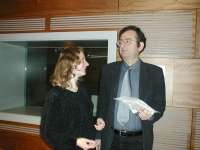 With Zuzana Vojtiskova, Czech Radio, 2003