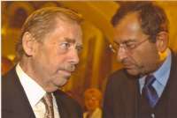 With Vaclav Havel in 2005